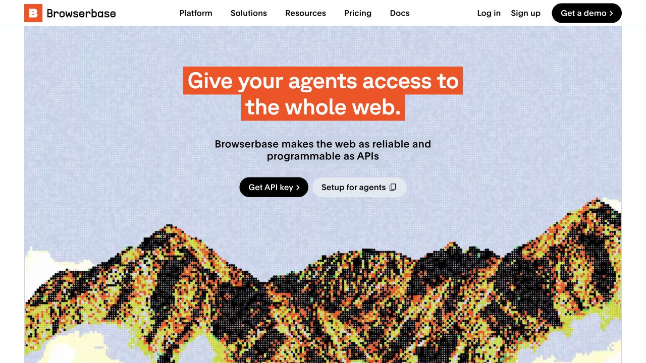 Browserbase homepage, captured September 25, 2026